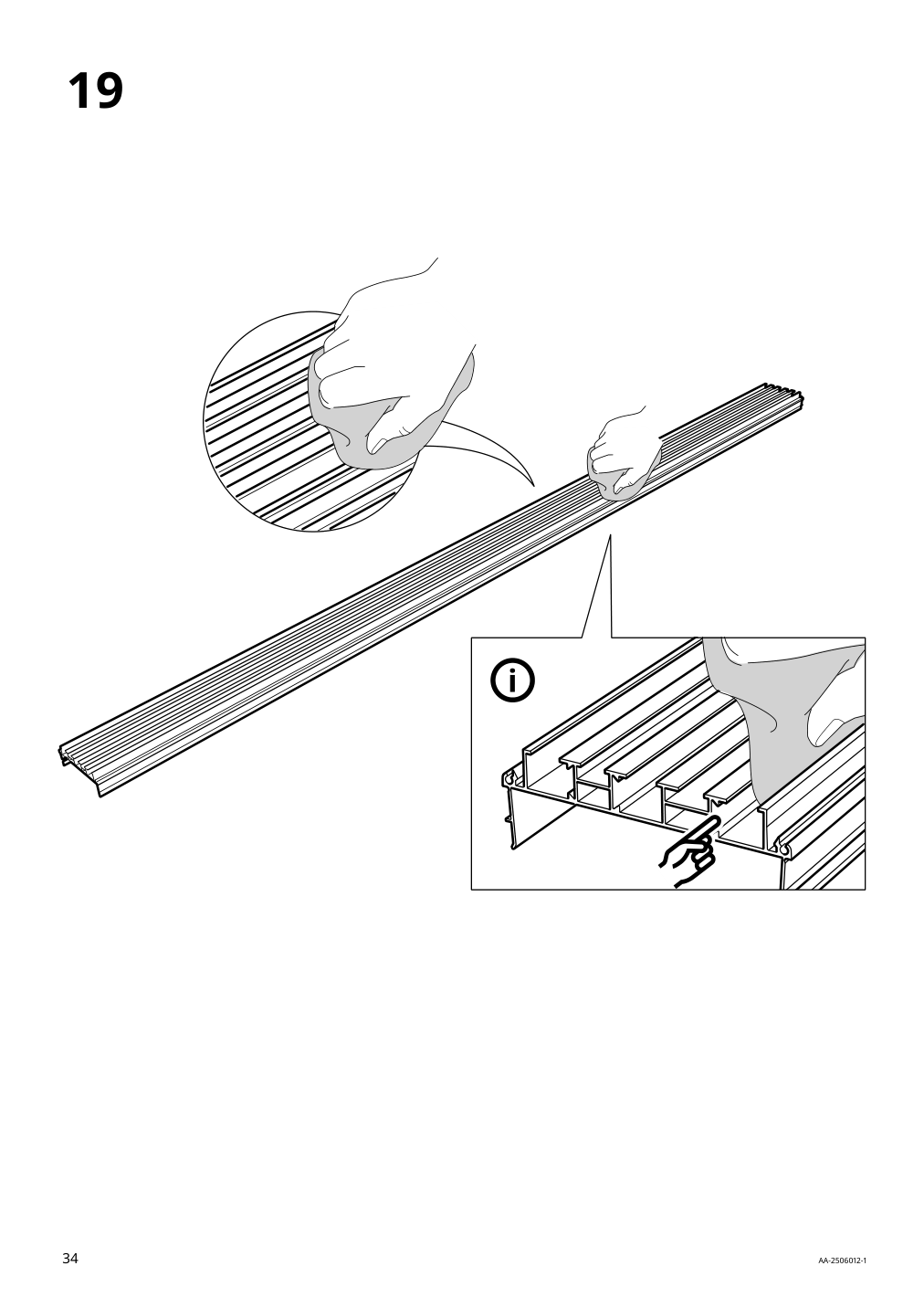 Assembly instructions for IKEA Skytta hardware pack f triple track rail | Page 34 - IKEA SKYTTA / PAX walk-in wardrobe with sliding doors 695.525.03