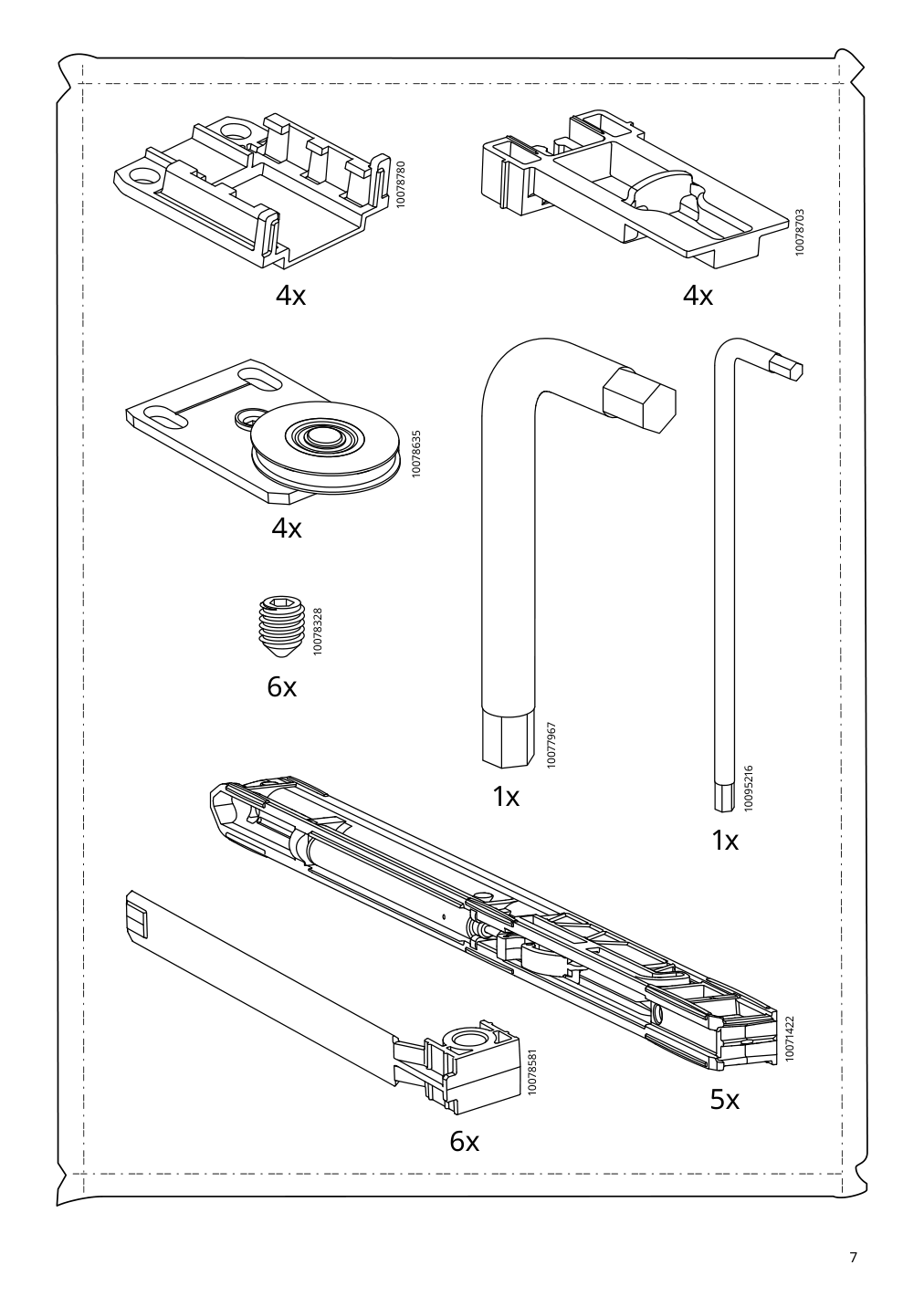 Assembly instructions for IKEA Skytta hardware pack f triple track rail | Page 7 - IKEA SKYTTA / PAX walk-in wardrobe with sliding doors 695.525.03