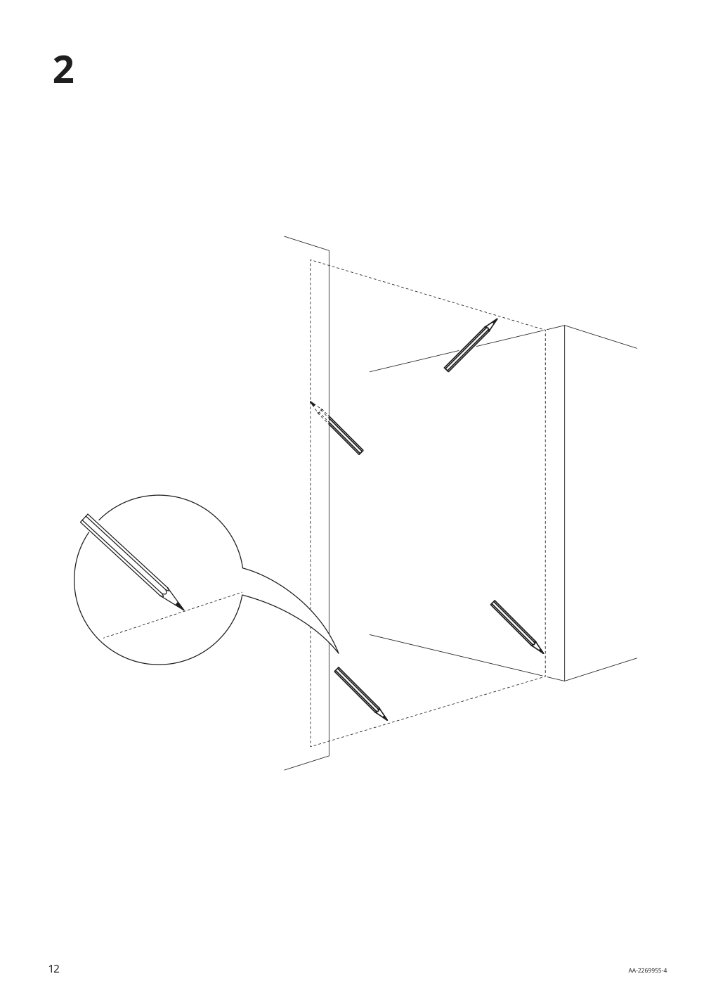 Assembly instructions for IKEA Skytta hardware pack for double track rail | Page 12 - IKEA SKYTTA / MEHAMN/AULI sliding door 095.001.64