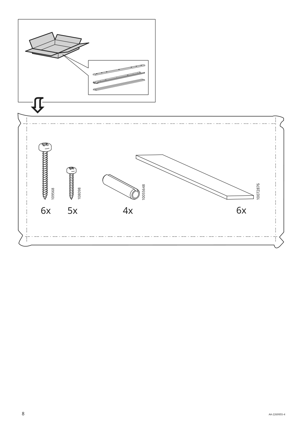 Assembly instructions for IKEA Skytta hardware pack for double track rail | Page 8 - IKEA SKYTTA / MEHAMN/AULI sliding door 095.001.64