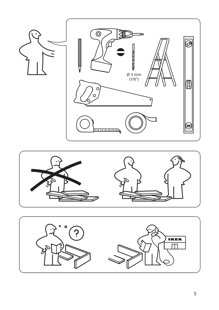 Assembly instructions for IKEA Skytta stop bar 2 tracks set of 2 white | Page 5 - IKEA SKYTTA / HOKKSUND/AULI sliding door 794.227.33