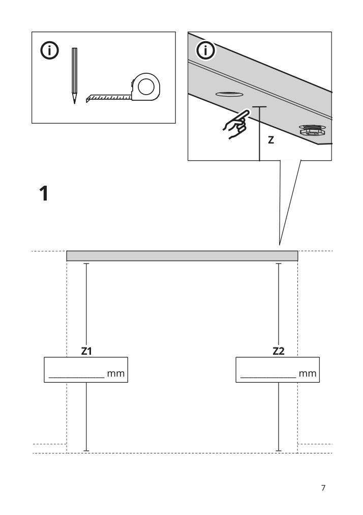 Assembly instructions for IKEA Skytta stop bar 2 tracks set of 2 white | Page 7 - IKEA SKYTTA / HOKKSUND/AULI sliding door 794.227.33