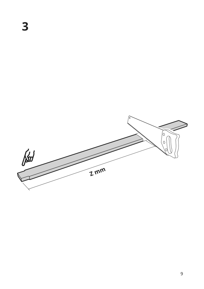 Assembly instructions for IKEA Skytta stop bar 2 tracks set of 2 white | Page 9 - IKEA SKYTTA / HOKKSUND/AULI sliding door 794.227.33