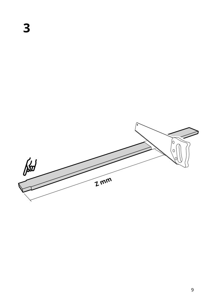 Assembly instructions for IKEA Skytta stop bar 2 tracks set of 2 white | Page 9 - IKEA SKYTTA / HOKKSUND/AULI sliding door 195.758.61