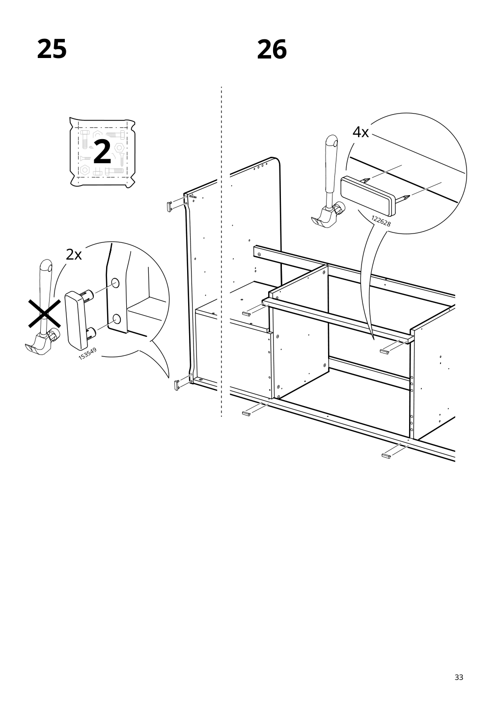 Assembly instructions for IKEA Slaekt bed frame with storage white | Page 33 - IKEA SLÄKT bed frame w/storage+slatted bedbase 292.919.56