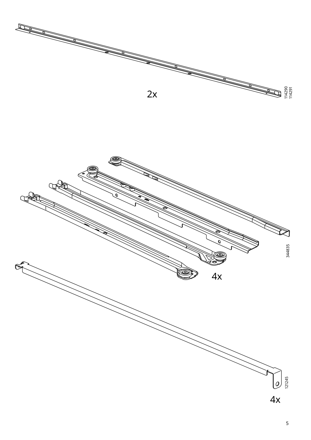 Assembly instructions for IKEA Slaekt bed frame with storage white | Page 5 - IKEA SLÄKT bed frame w/storage+slatted bedbase 292.919.56