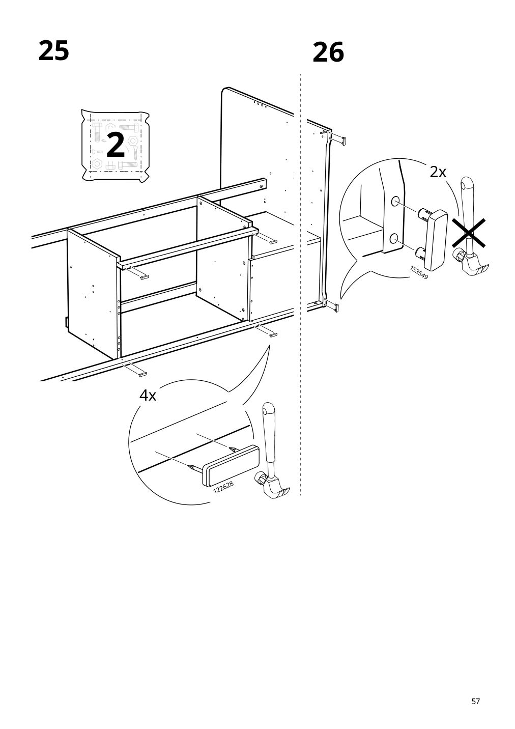 Assembly instructions for IKEA Slaekt bed frame with storage white | Page 57 - IKEA SLÄKT bed frame w/storage+slatted bedbase 292.919.56