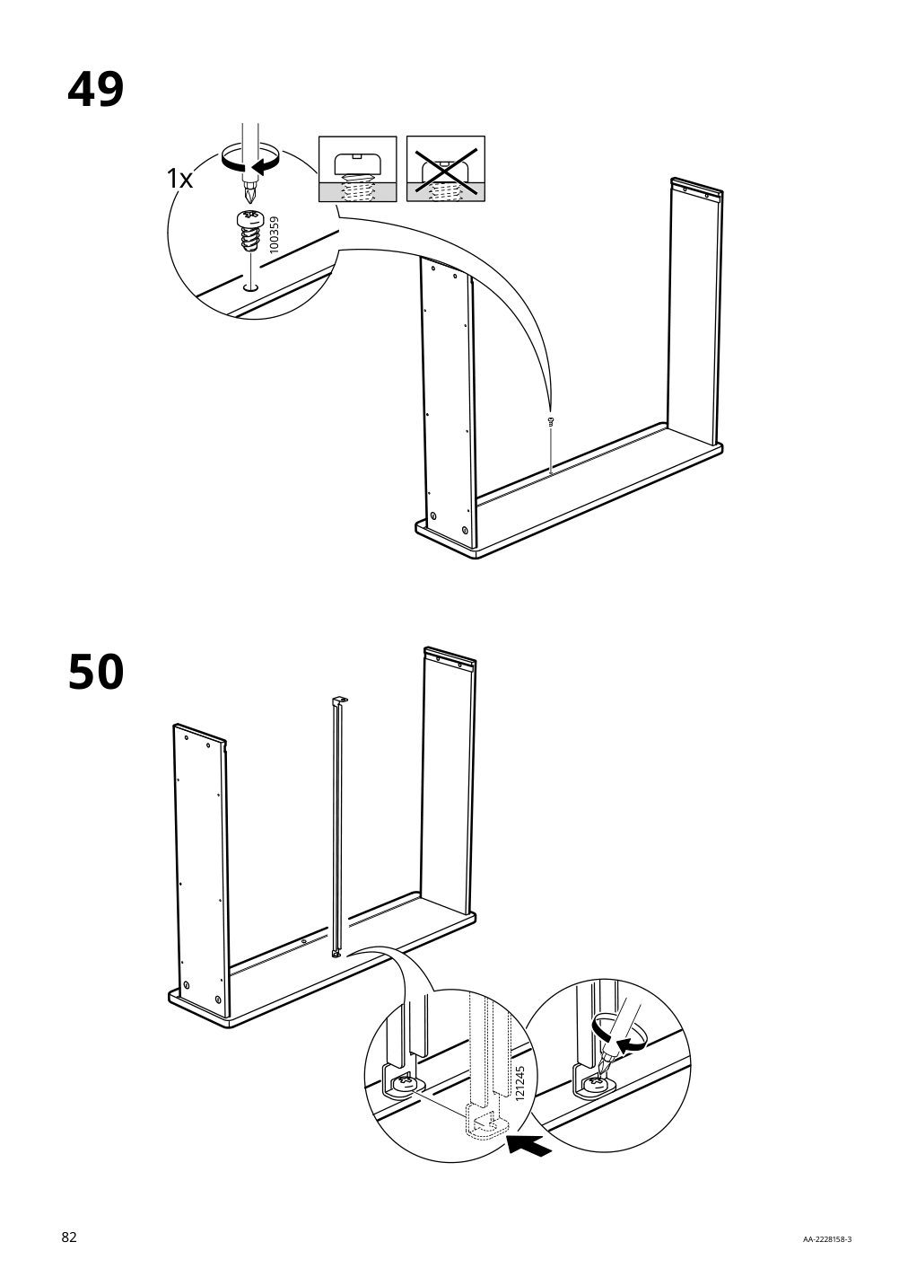 Assembly instructions for IKEA Slaekt bed frame with storage white | Page 82 - IKEA SLÄKT bed frame w/storage+slatted bedbase 292.919.56