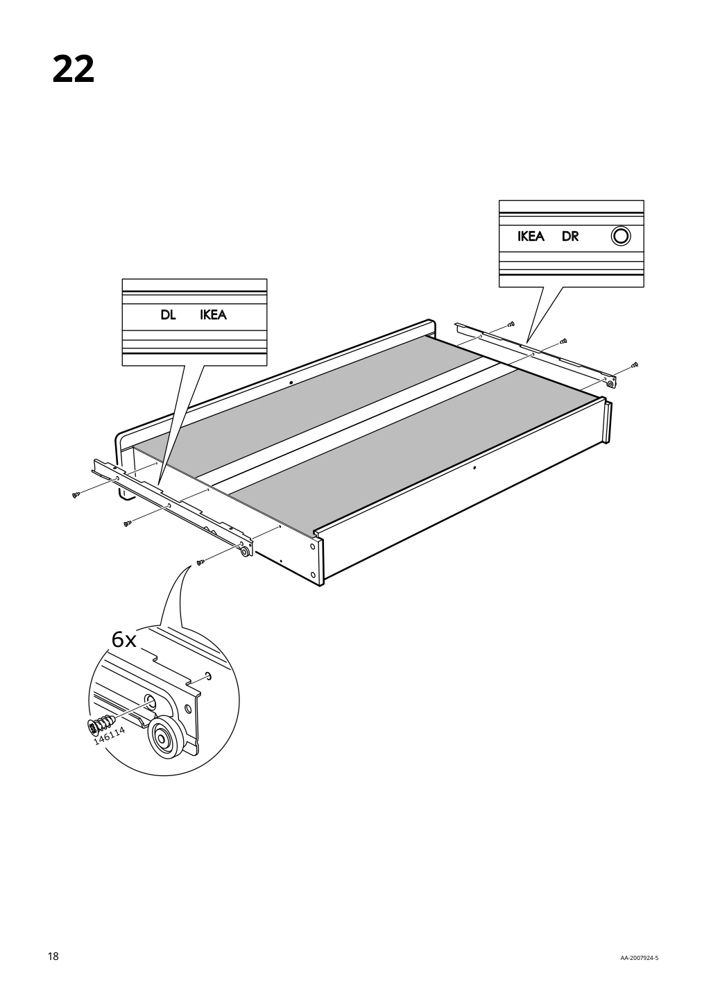 Assembly instructions for IKEA Slaekt pull out bed with storage white | Page 18 - IKEA SLÄKT bed frame w/pull-out bed + storage 892.277.31