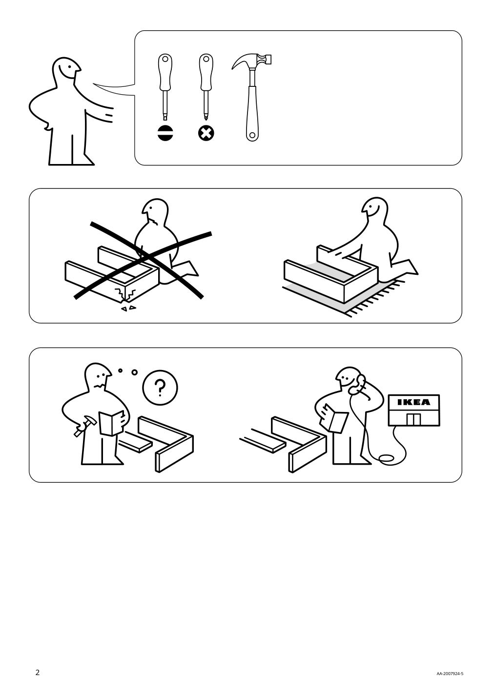 Assembly instructions for IKEA Slaekt pull out bed with storage white | Page 2 - IKEA SLÄKT bed frame w/pull-out bed + storage 892.277.31