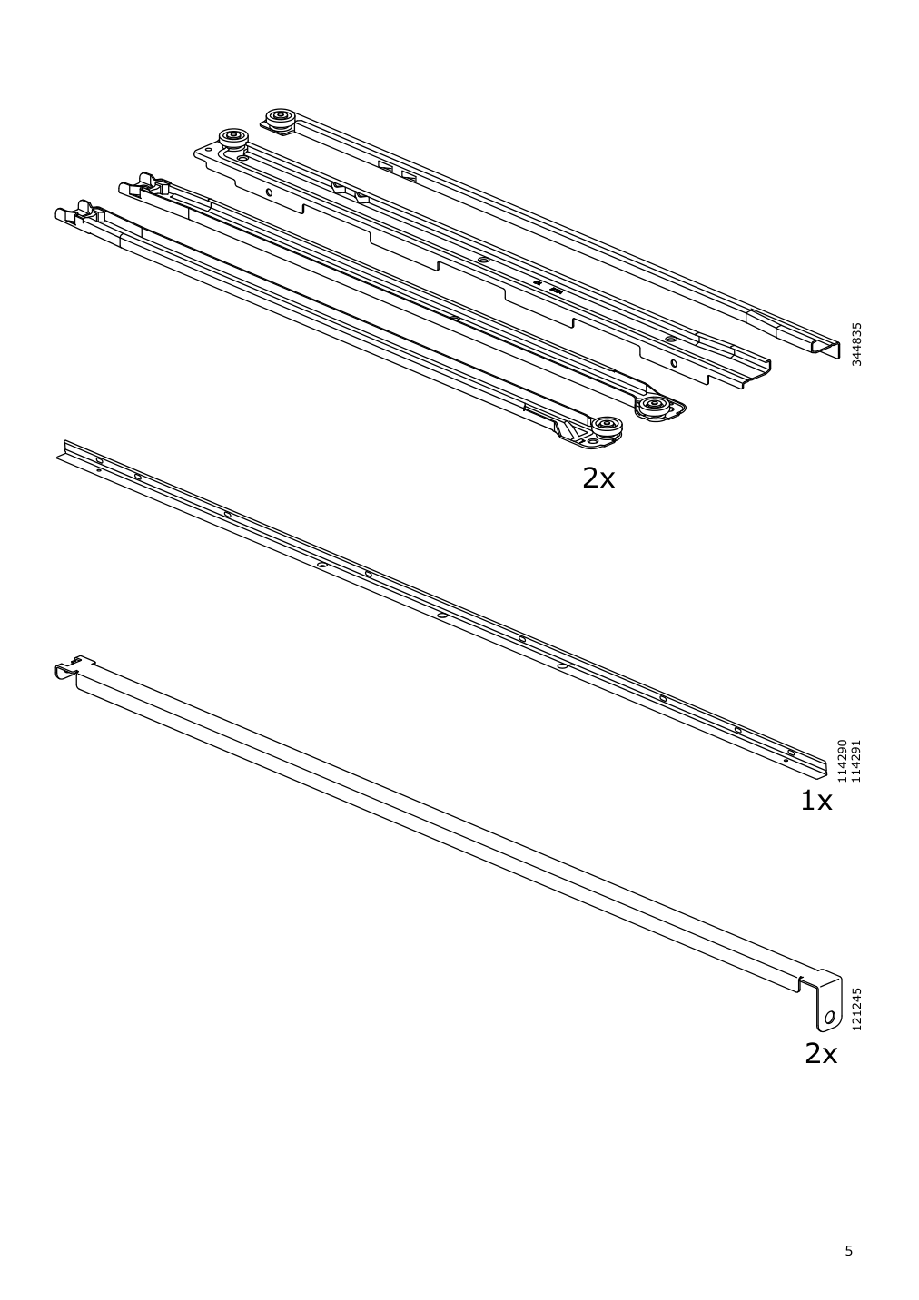 Assembly instructions for IKEA Slaekt pull out bed with storage white | Page 5 - IKEA SLÄKT bed frame w/pull-out bed + storage 892.277.31