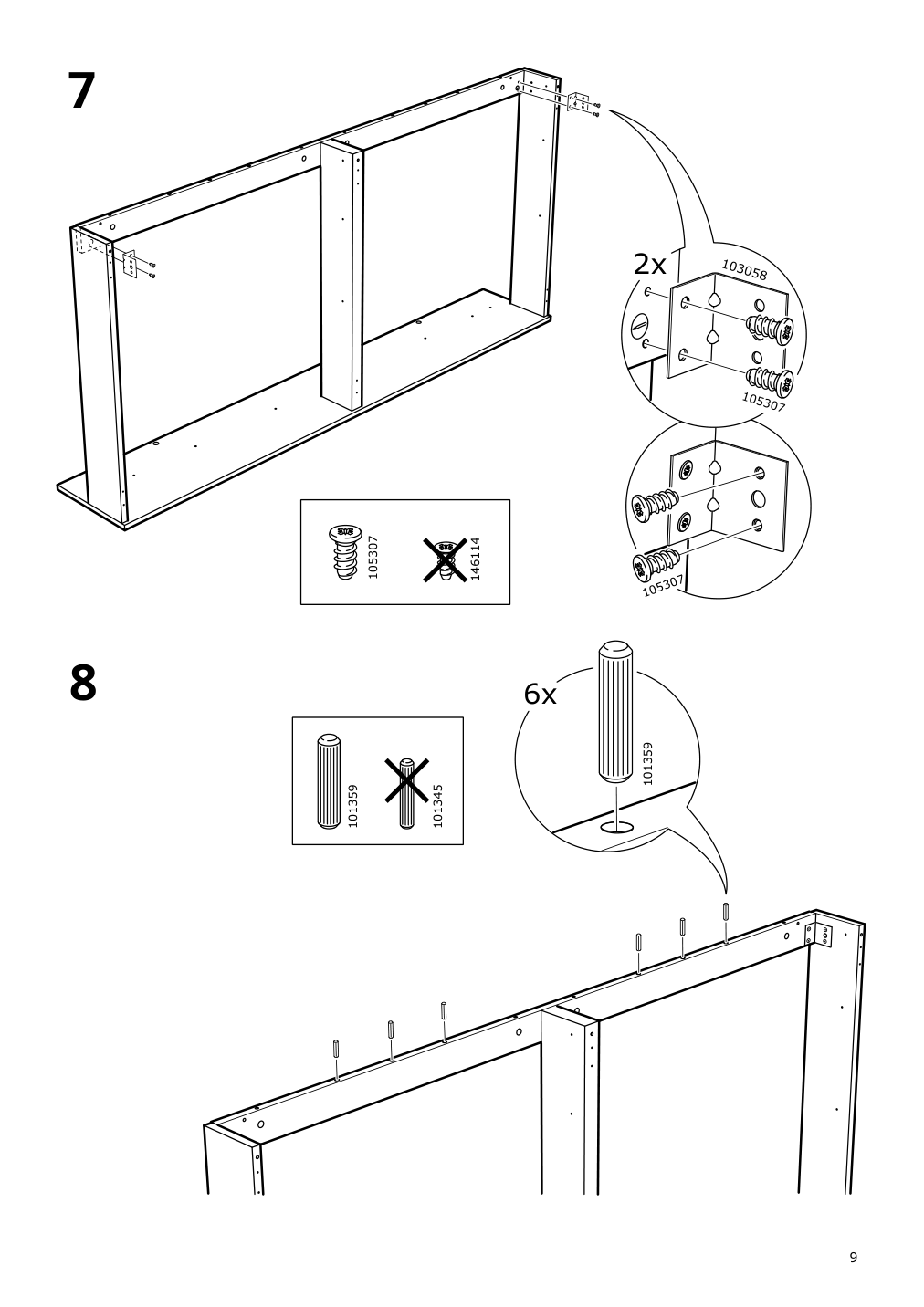 Assembly instructions for IKEA Slaekt pull out bed with storage white | Page 9 - IKEA SLÄKT bed frame w/pull-out bed + storage 892.277.31