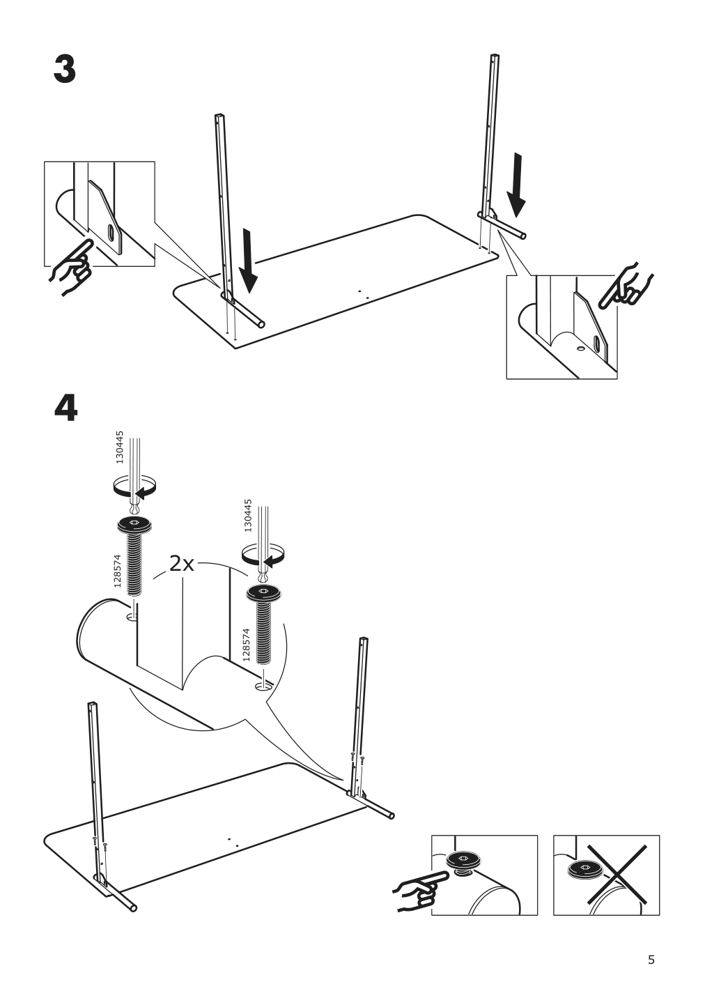 Assembly instructions for IKEA Slattum upholstered bed frame vissle dark gray | Page 5 - IKEA SLATTUM upholstered bed frame 405.712.48