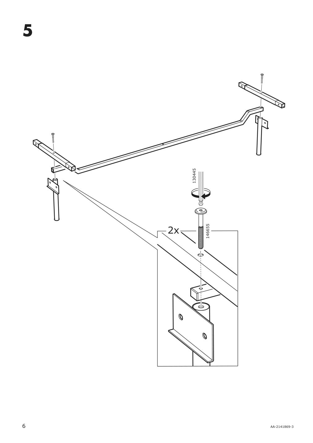 Assembly instructions for IKEA Slattum upholstered bed frame vissle dark gray | Page 6 - IKEA SLATTUM upholstered bed frame 405.712.48