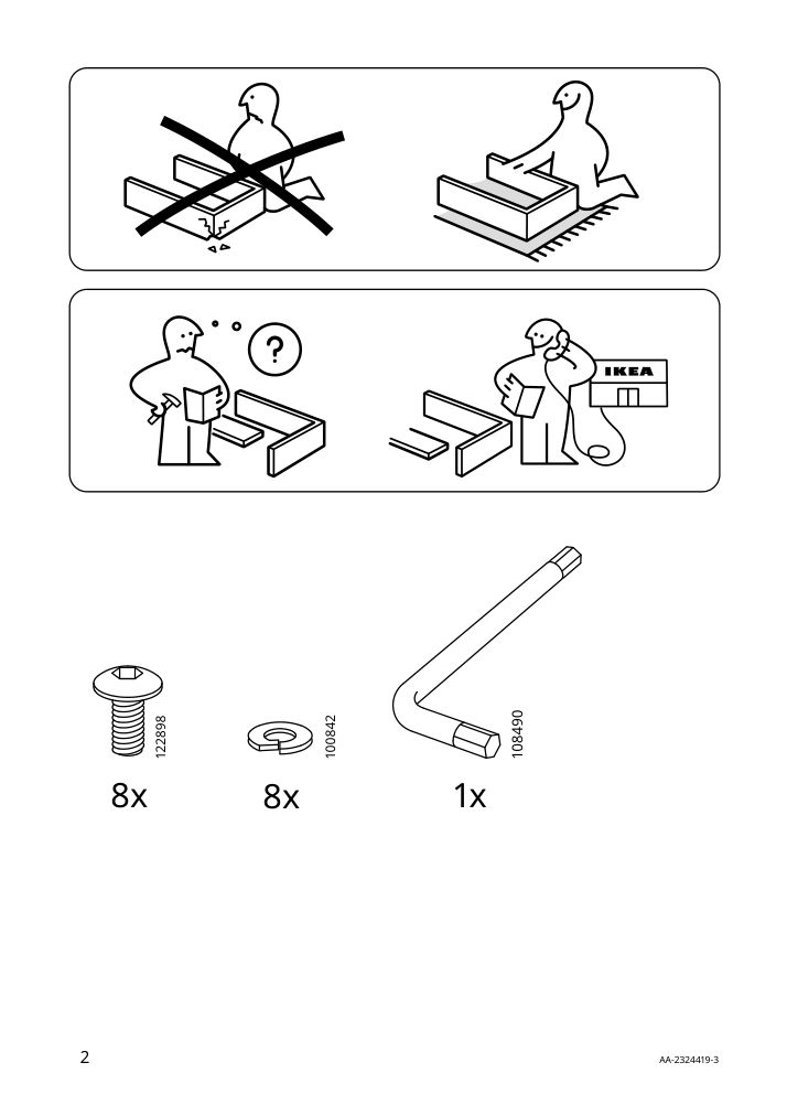 Assembly instructions for IKEA Smaellen swivel chair black | Page 2 - IKEA TORALD / SMÄLLEN desk and chair 694.885.74