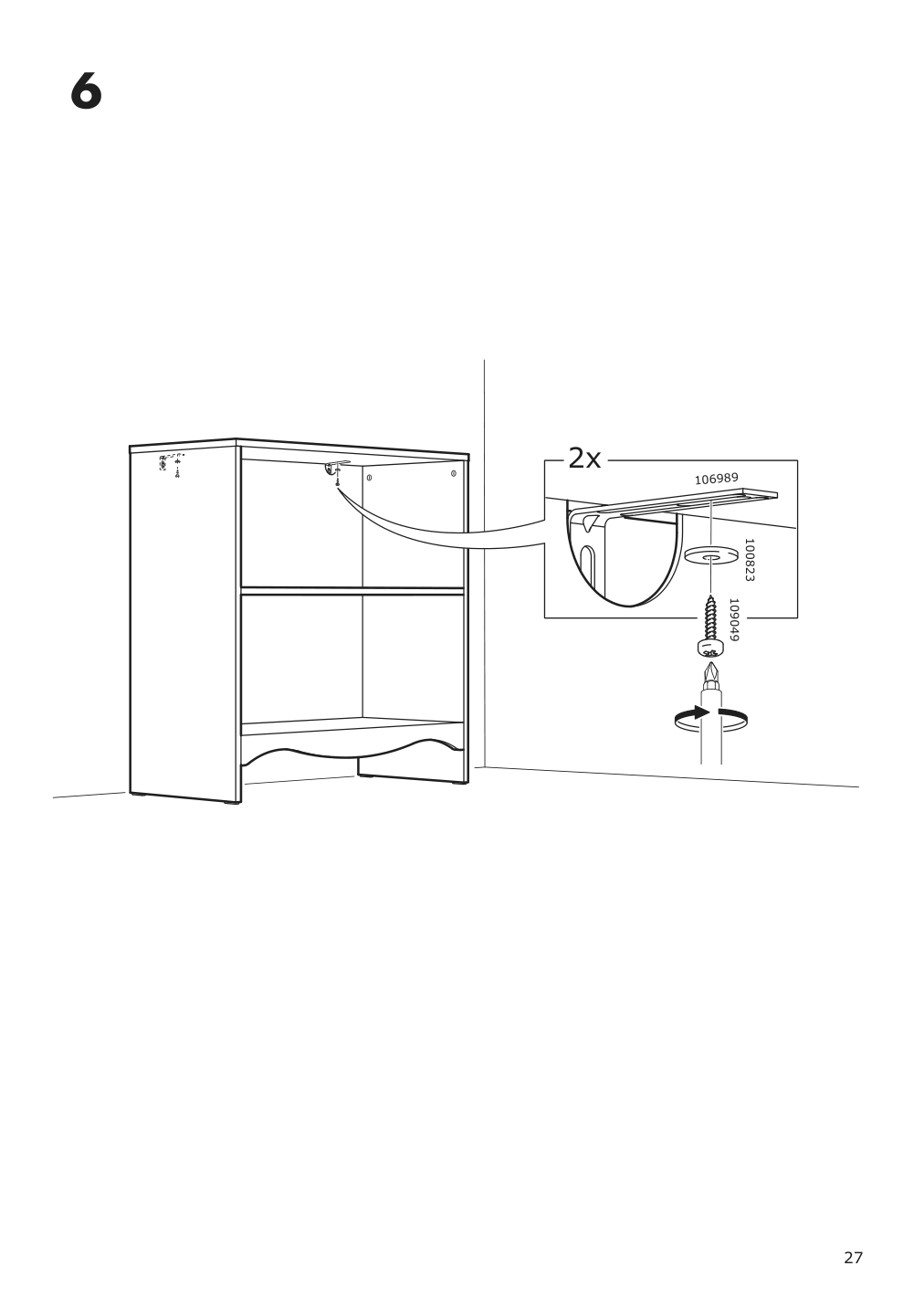 Assembly instructions for IKEA Smagoera changing table bookshelf white | Page 27 - IKEA SMÅGÖRA 3-piece baby furniture set 195.060.33