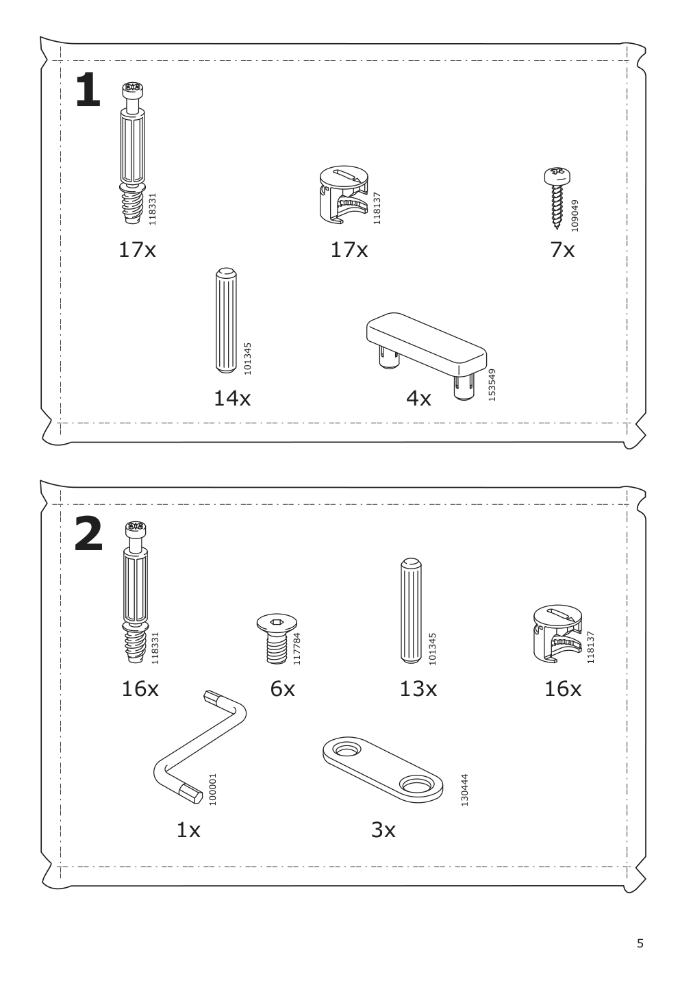 Assembly instructions for IKEA Smagoera changing table bookshelf white | Page 5 - IKEA SMÅGÖRA changing table/bookshelf 504.608.86