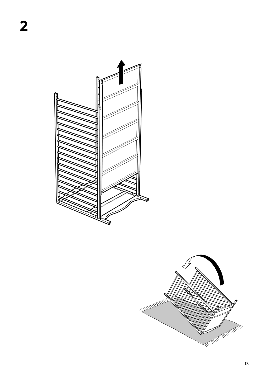 Assembly instructions for IKEA Smagoera crib white | Page 13 - IKEA SMÅGÖRA crib 504.612.30