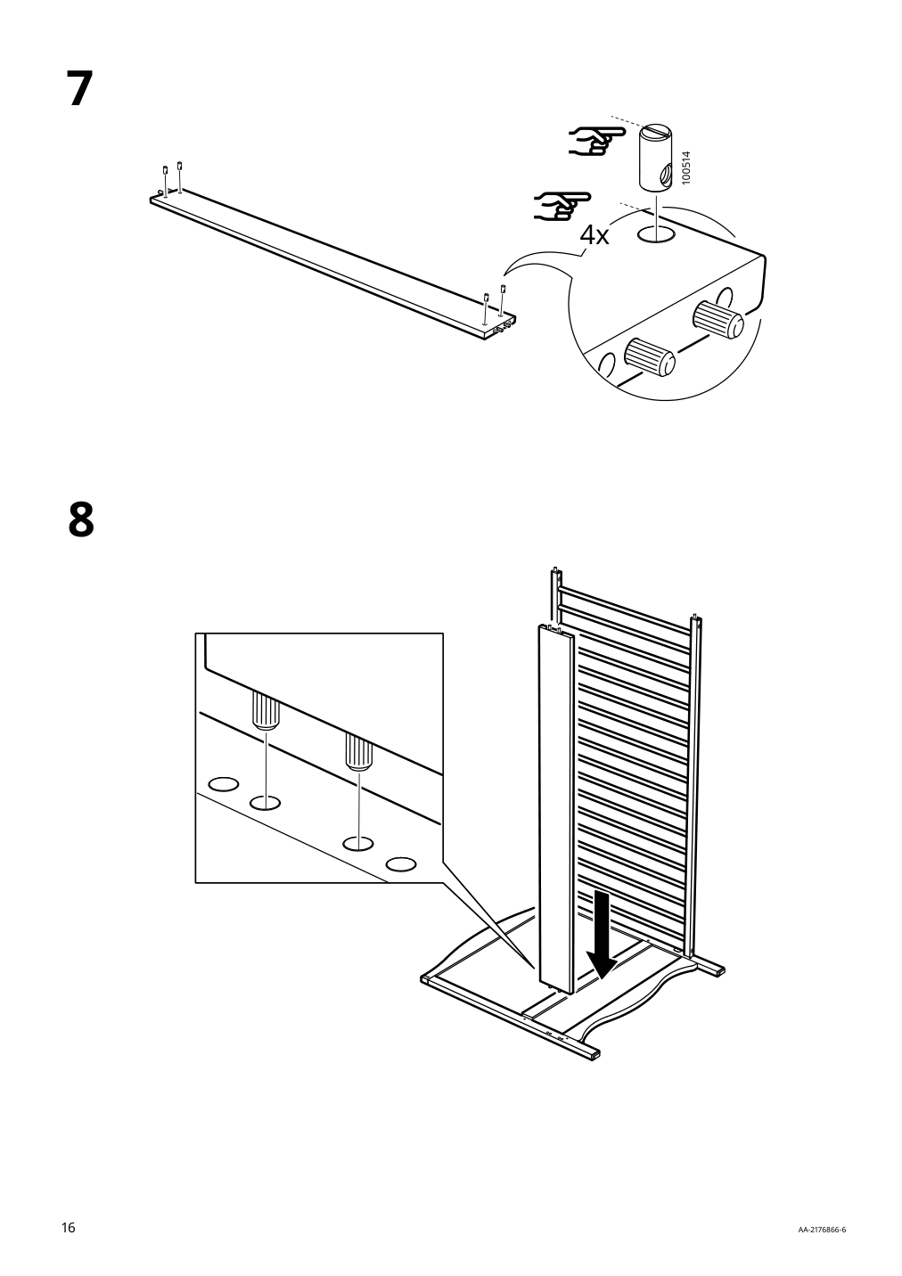 Assembly instructions for IKEA Smagoera crib white | Page 16 - IKEA SMÅGÖRA crib 504.612.30