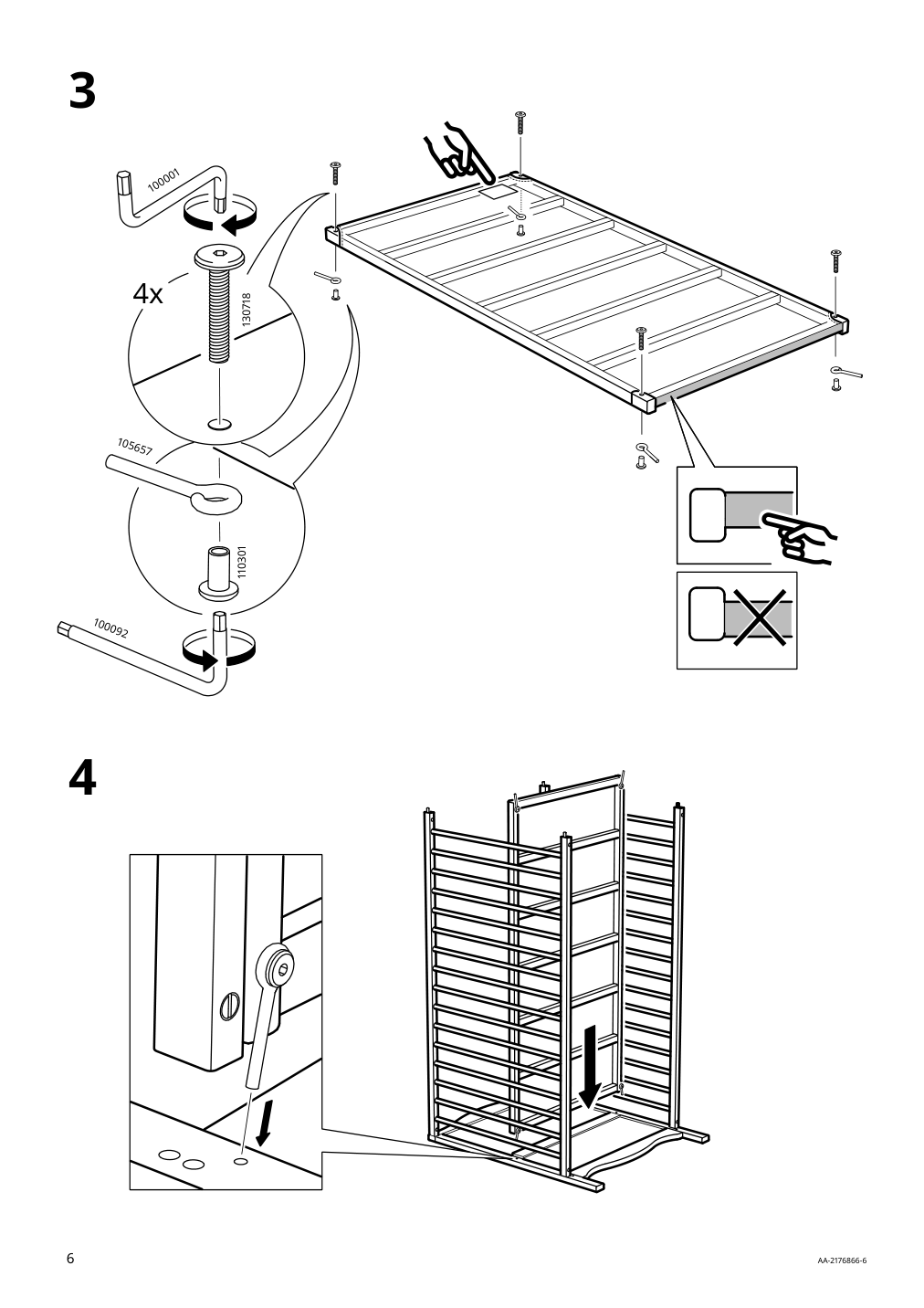 Assembly instructions for IKEA Smagoera crib white | Page 6 - IKEA SMÅGÖRA crib 504.612.30