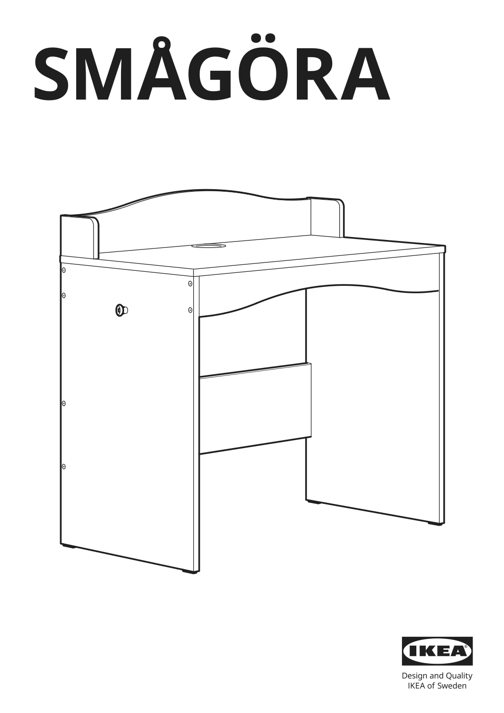 Assembly instructions for IKEA Smagoera desk white | Page 1 - IKEA SMÅGÖRA desk 904.898.83