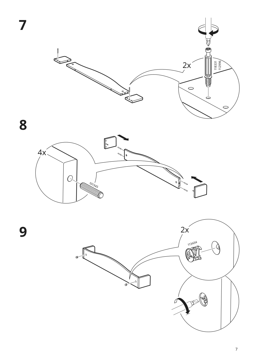 Assembly instructions for IKEA Smagoera desk white | Page 7 - IKEA SMÅGÖRA desk 904.898.83