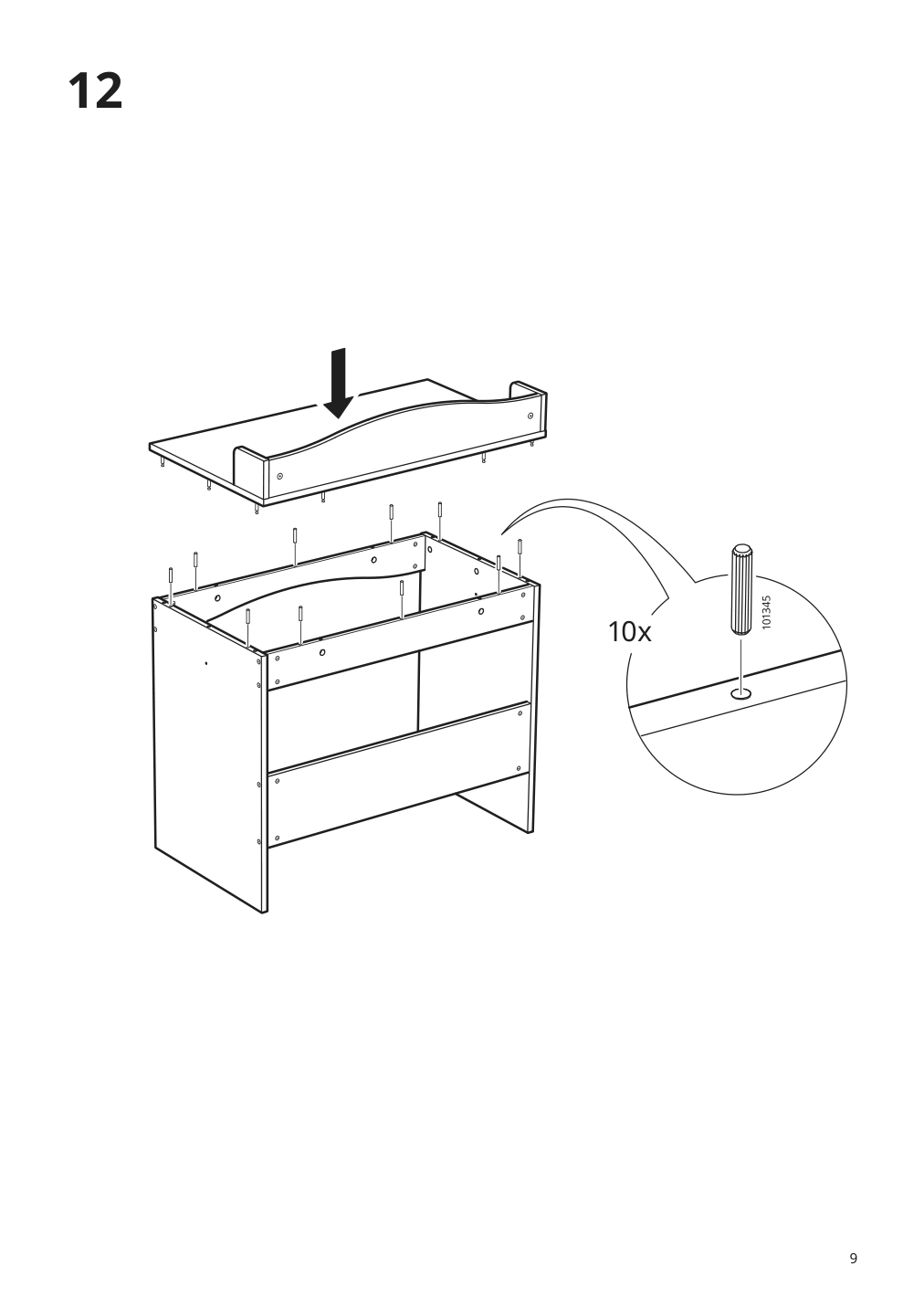 Assembly instructions for IKEA Smagoera desk white | Page 9 - IKEA SMÅGÖRA desk 904.898.83