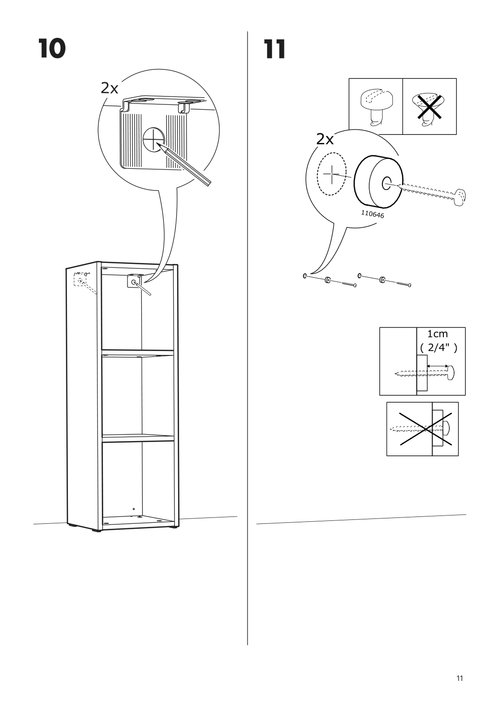 Assembly instructions for IKEA Smagoera shelf unit white | Page 11 - IKEA SMÅGÖRA shelf unit 304.654.89