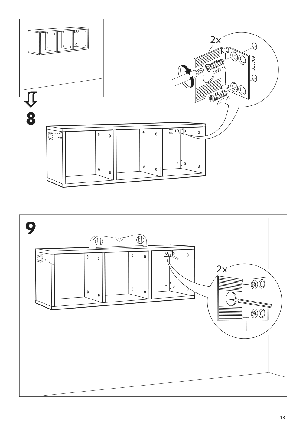 Assembly instructions for IKEA Smagoera shelf unit white | Page 13 - IKEA SMÅGÖRA shelf unit 304.654.89