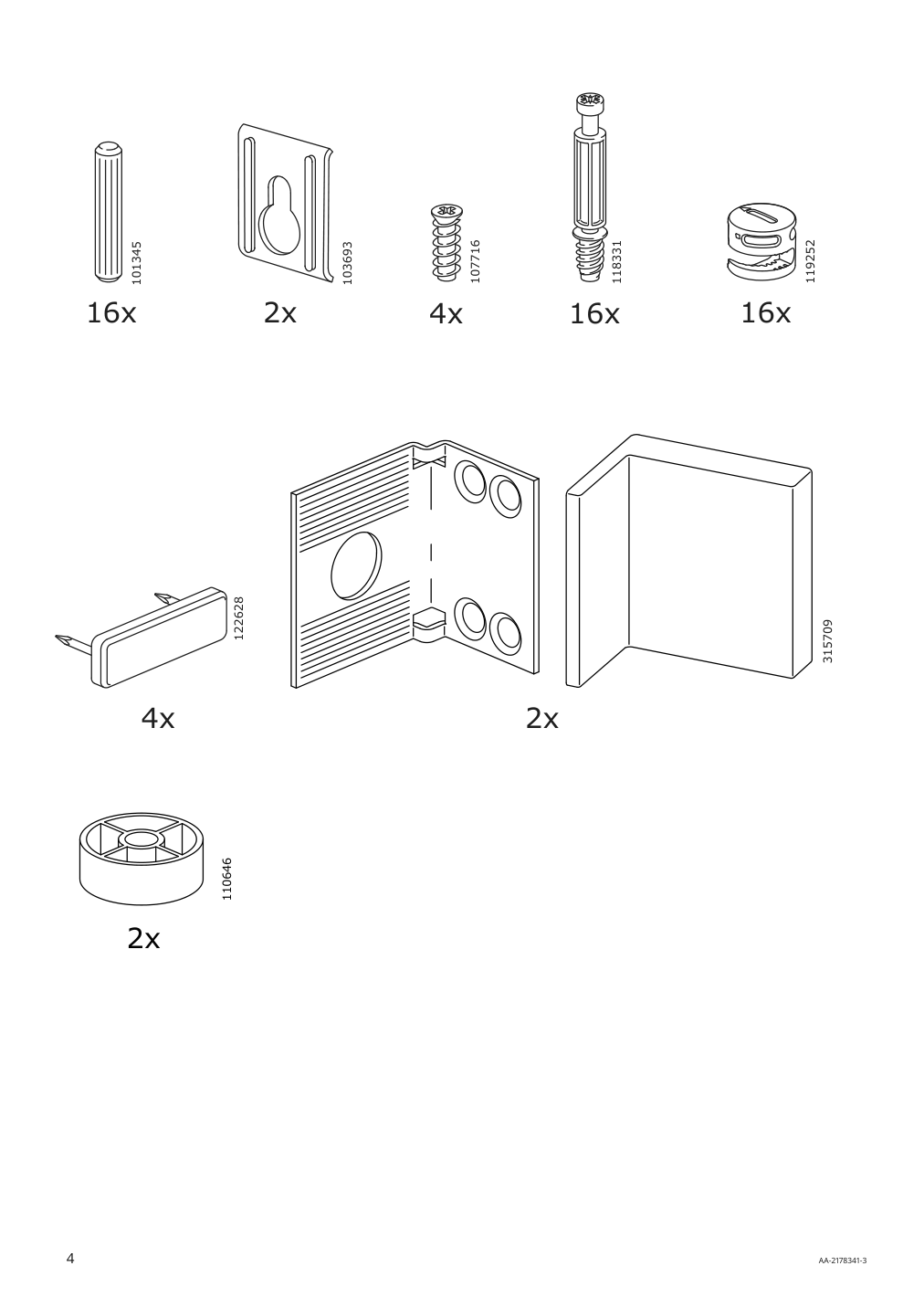 Assembly instructions for IKEA Smagoera shelf unit white | Page 4 - IKEA SMÅGÖRA shelf unit 304.654.89