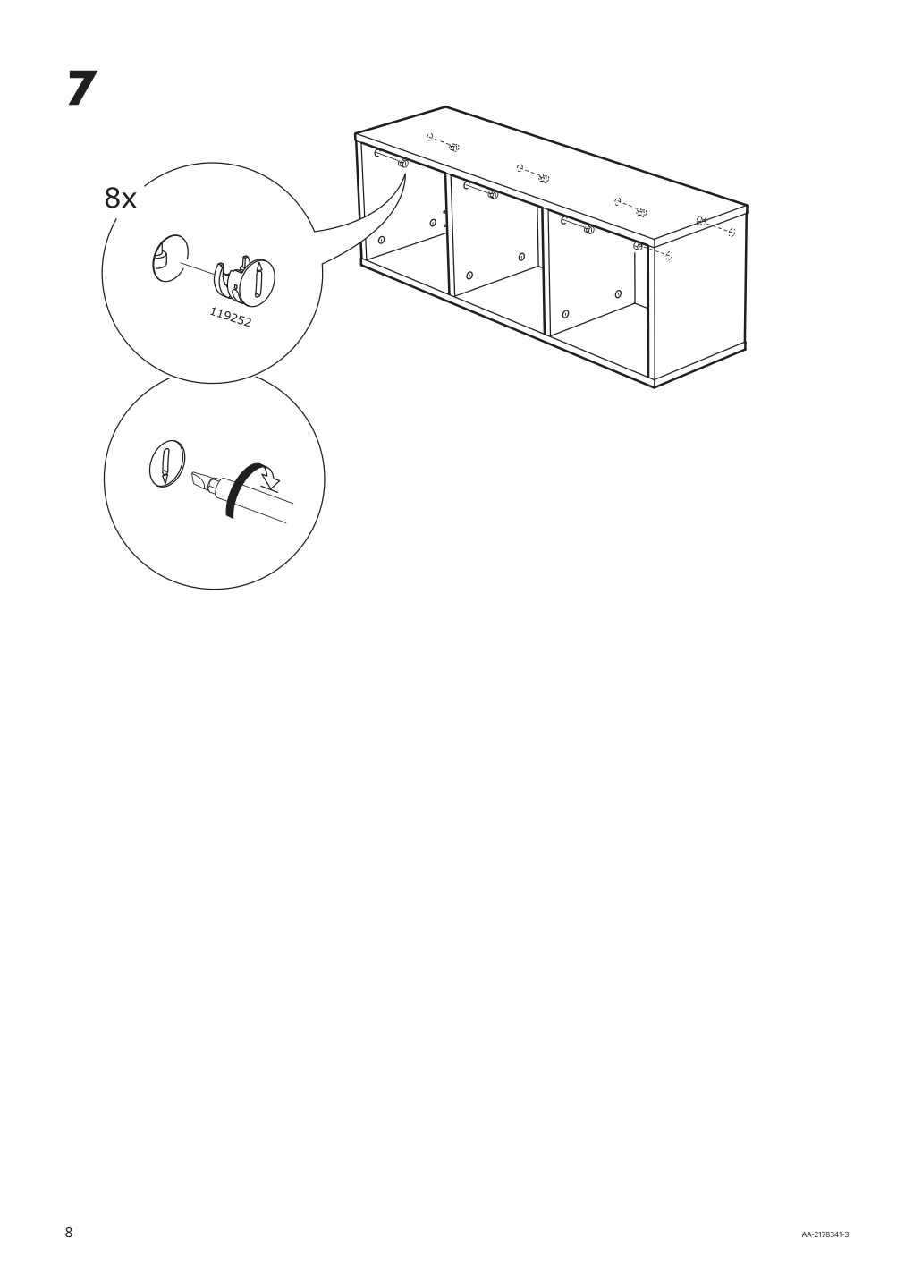 Assembly instructions for IKEA Smagoera shelf unit white | Page 8 - IKEA SMÅGÖRA shelf unit 304.654.89