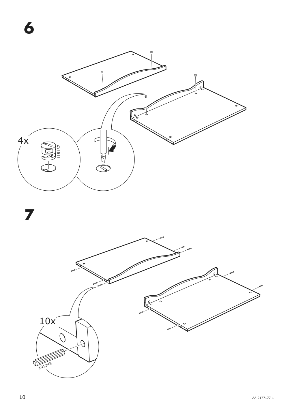 Assembly instructions for IKEA Smagoera wardrobe white | Page 10 - IKEA SMÅGÖRA wardrobe 104.608.88