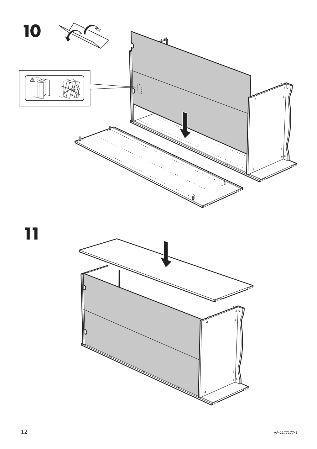 Assembly instructions for IKEA Smagoera wardrobe white | Page 12 - IKEA SMÅGÖRA wardrobe 104.608.88