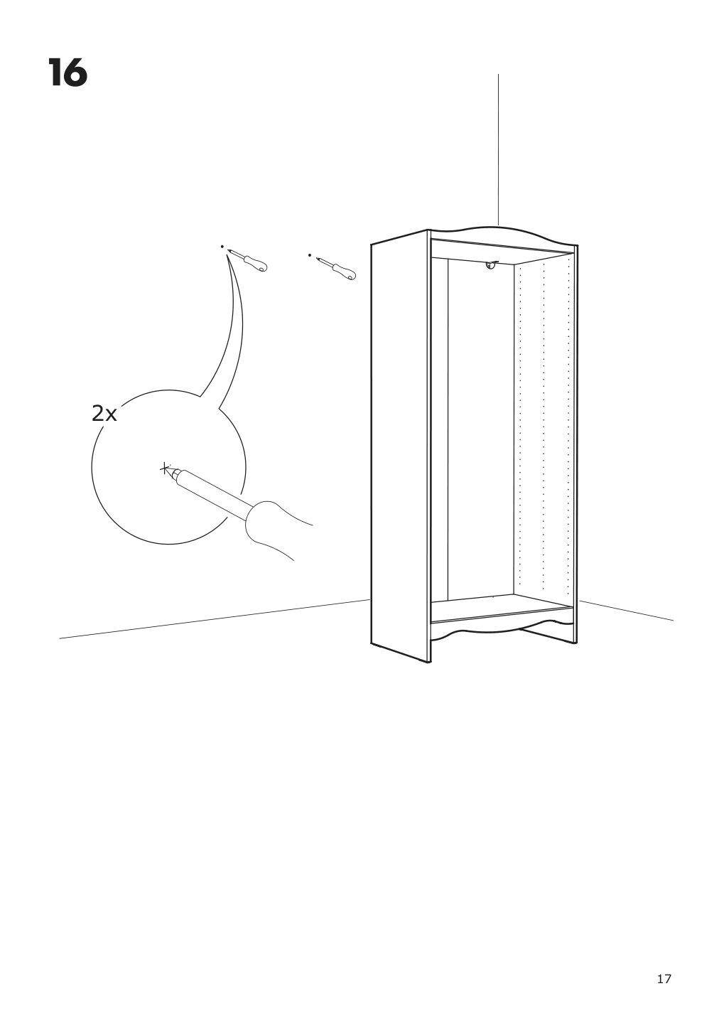 Assembly instructions for IKEA Smagoera wardrobe white | Page 17 - IKEA SMÅGÖRA wardrobe 104.608.88