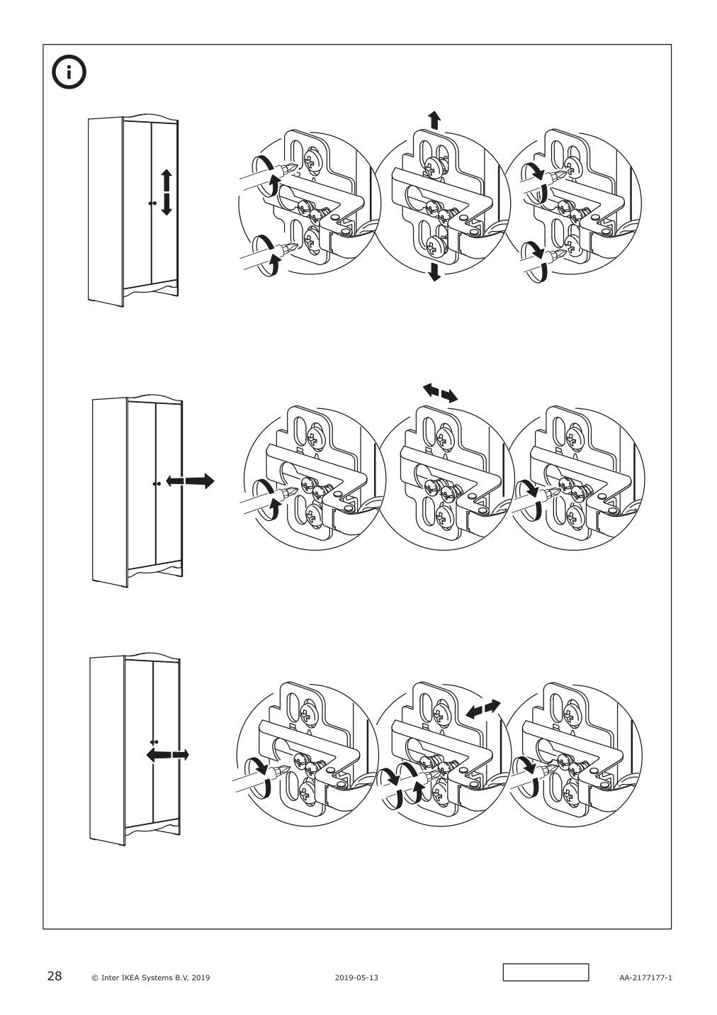 Assembly instructions for IKEA Smagoera wardrobe white | Page 28 - IKEA SMÅGÖRA 3-piece baby furniture set 195.060.33