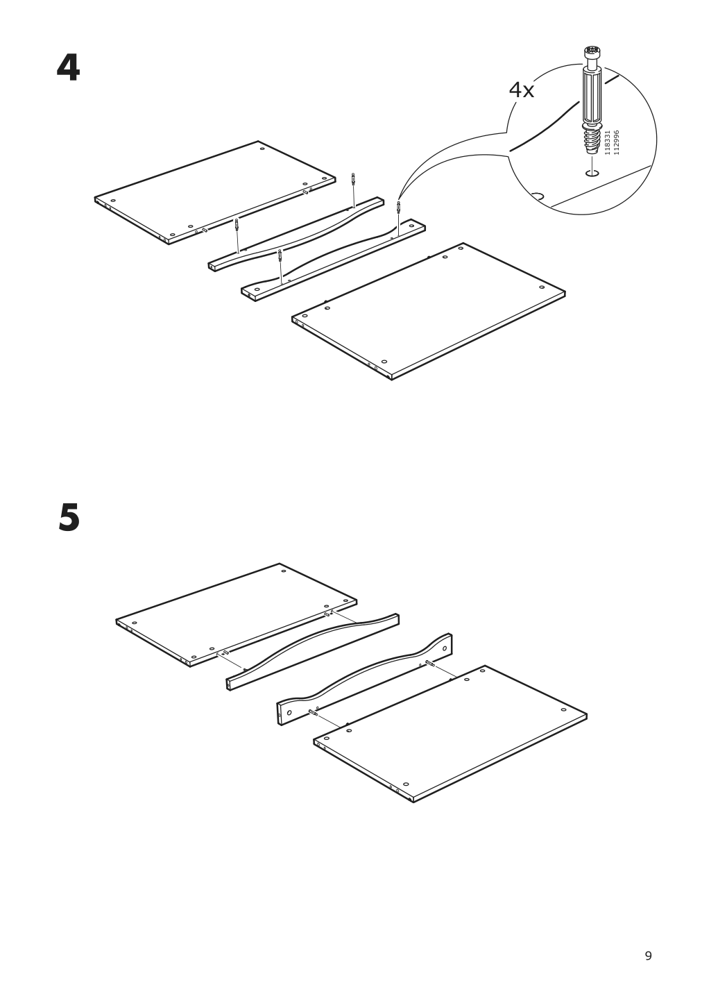 Assembly instructions for IKEA Smagoera wardrobe white | Page 9 - IKEA SMÅGÖRA 3-piece baby furniture set 195.060.33