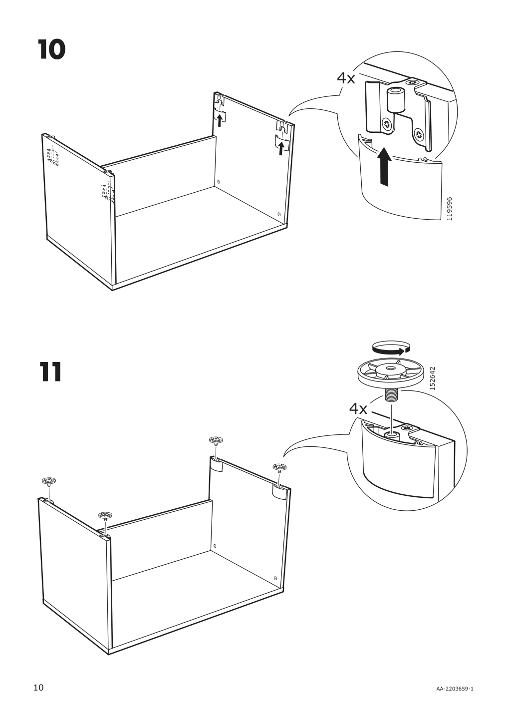 Assembly instructions for IKEA Smastad bench white | Page 10 - IKEA SMÅSTAD wardrobe with pull-out unit 694.838.16