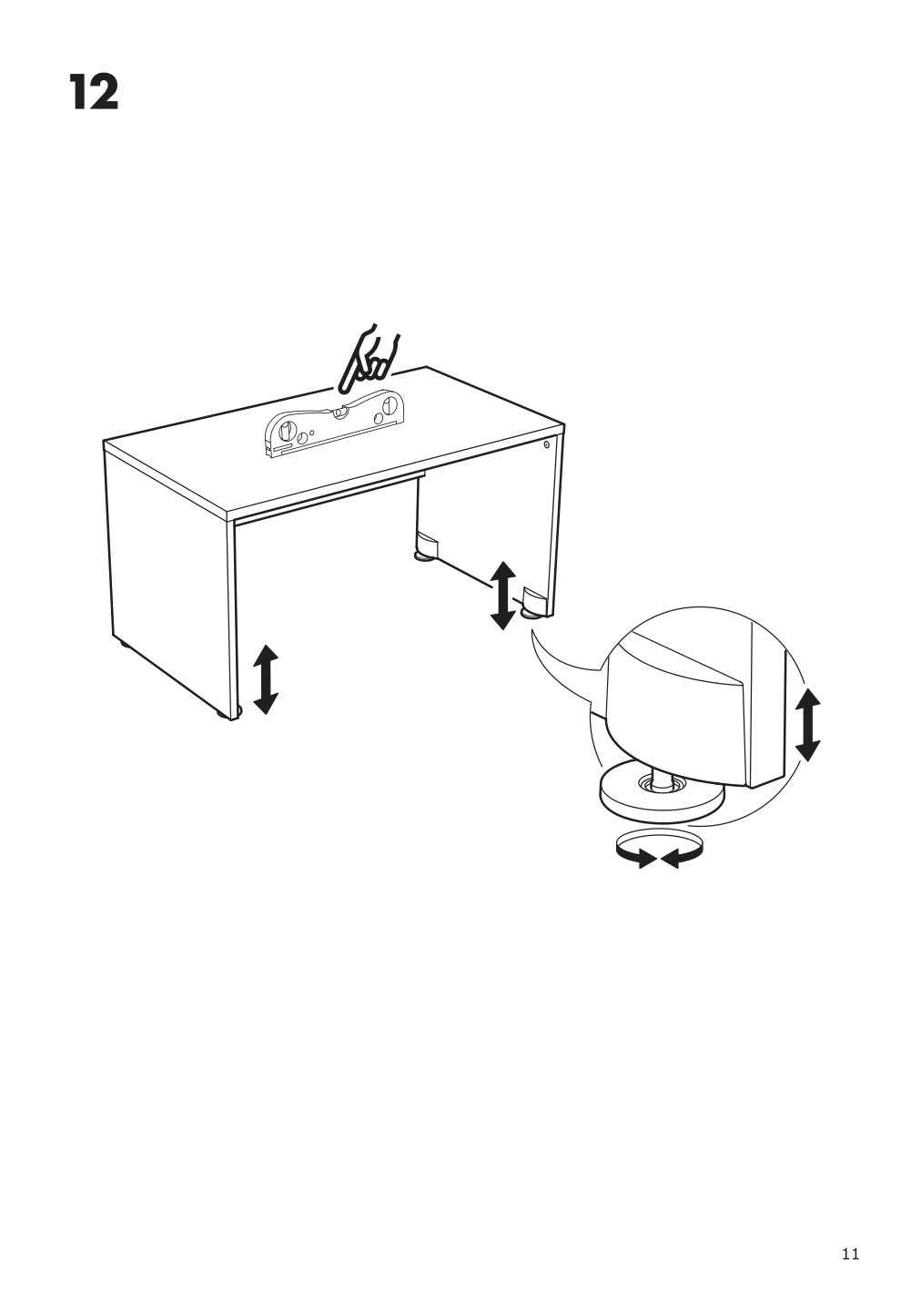 Assembly instructions for IKEA Smastad bench white | Page 11 - IKEA SMÅSTAD wardrobe with pull-out unit 694.838.16