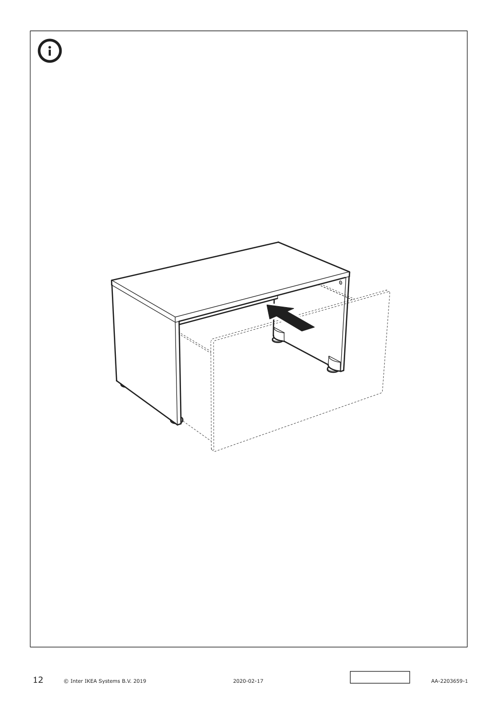 Assembly instructions for IKEA Smastad bench white | Page 12 - IKEA SMÅSTAD wardrobe with pull-out unit 694.838.16