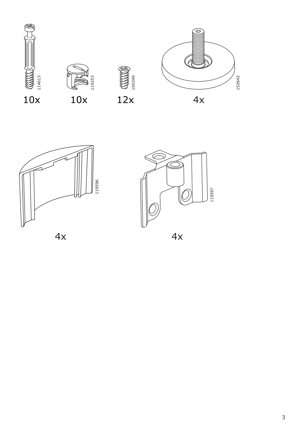 Assembly instructions for IKEA Smastad bench white | Page 3 - IKEA SMÅSTAD wardrobe with pull-out unit 694.838.16