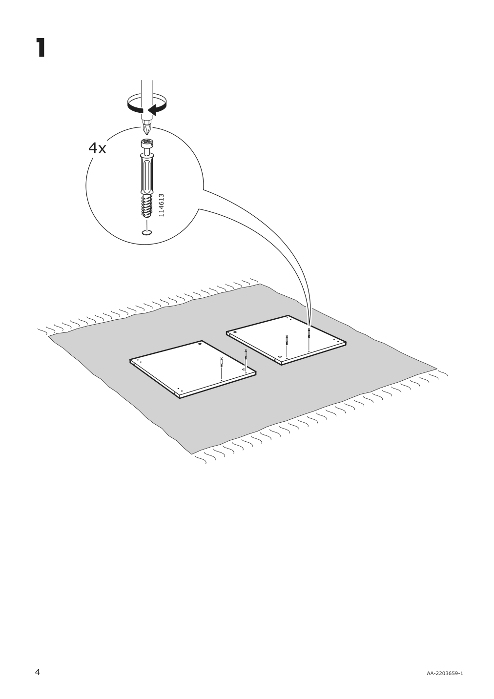 Assembly instructions for IKEA Smastad bench white | Page 4 - IKEA SMÅSTAD wardrobe with pull-out unit 694.838.16