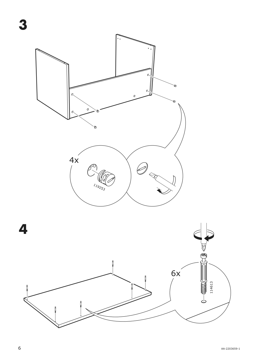 Assembly instructions for IKEA Smastad bench white | Page 6 - IKEA SMÅSTAD wardrobe with pull-out unit 694.838.16