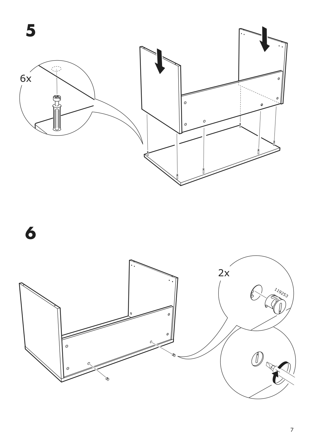 Assembly instructions for IKEA Smastad bench white | Page 7 - IKEA SMÅSTAD wardrobe with pull-out unit 694.838.16