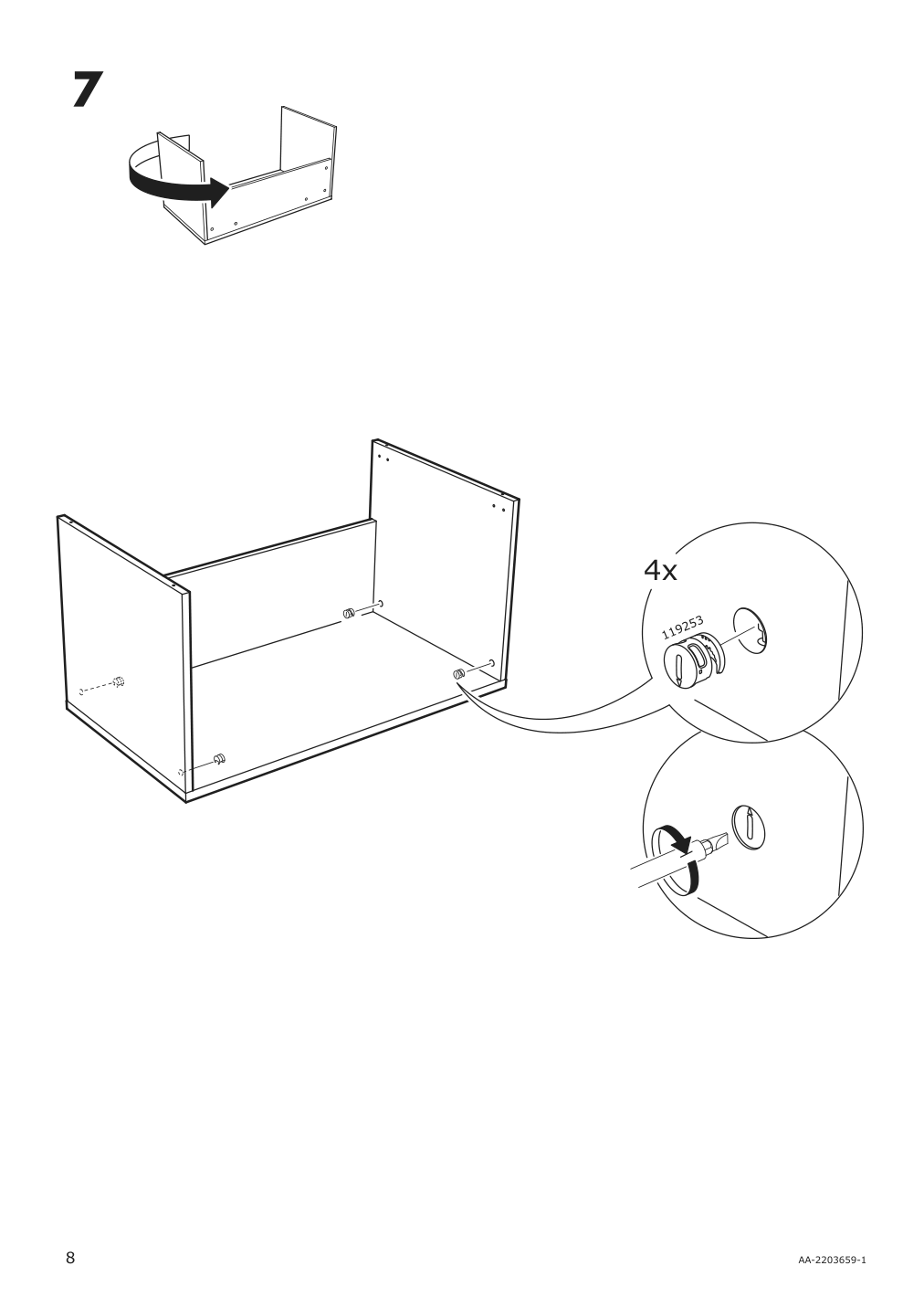 Assembly instructions for IKEA Smastad bench white | Page 8 - IKEA SMÅSTAD wardrobe with pull-out unit 694.838.16