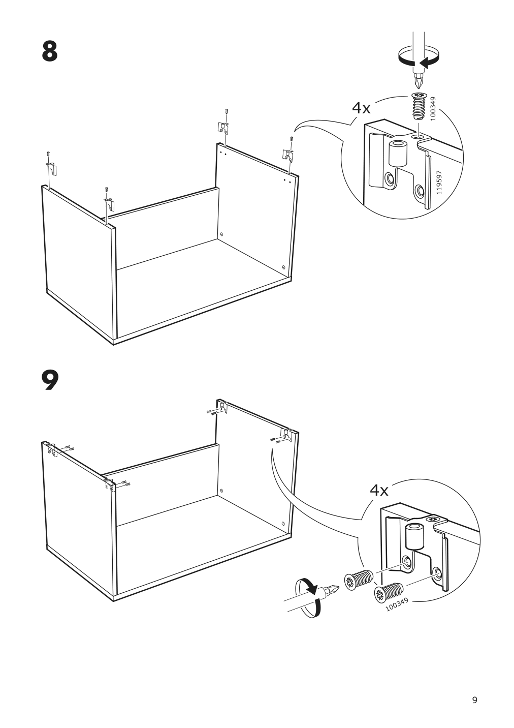 Assembly instructions for IKEA Smastad bench white | Page 9 - IKEA SMÅSTAD wardrobe with pull-out unit 694.838.16