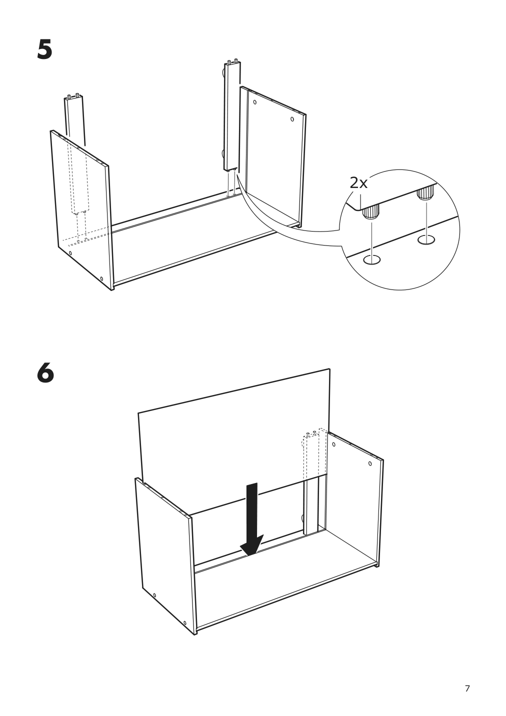 Assembly instructions for IKEA Smastad box gray | Page 7 - IKEA SMÅSTAD wardrobe with pull-out unit 694.838.16