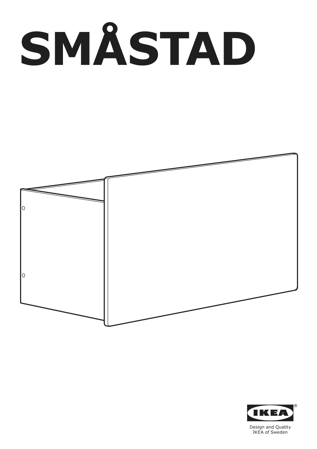 Assembly instructions for IKEA Smastad box pale pink | Page 1 - IKEA SMÅSTAD bench with toy storage 293.891.56