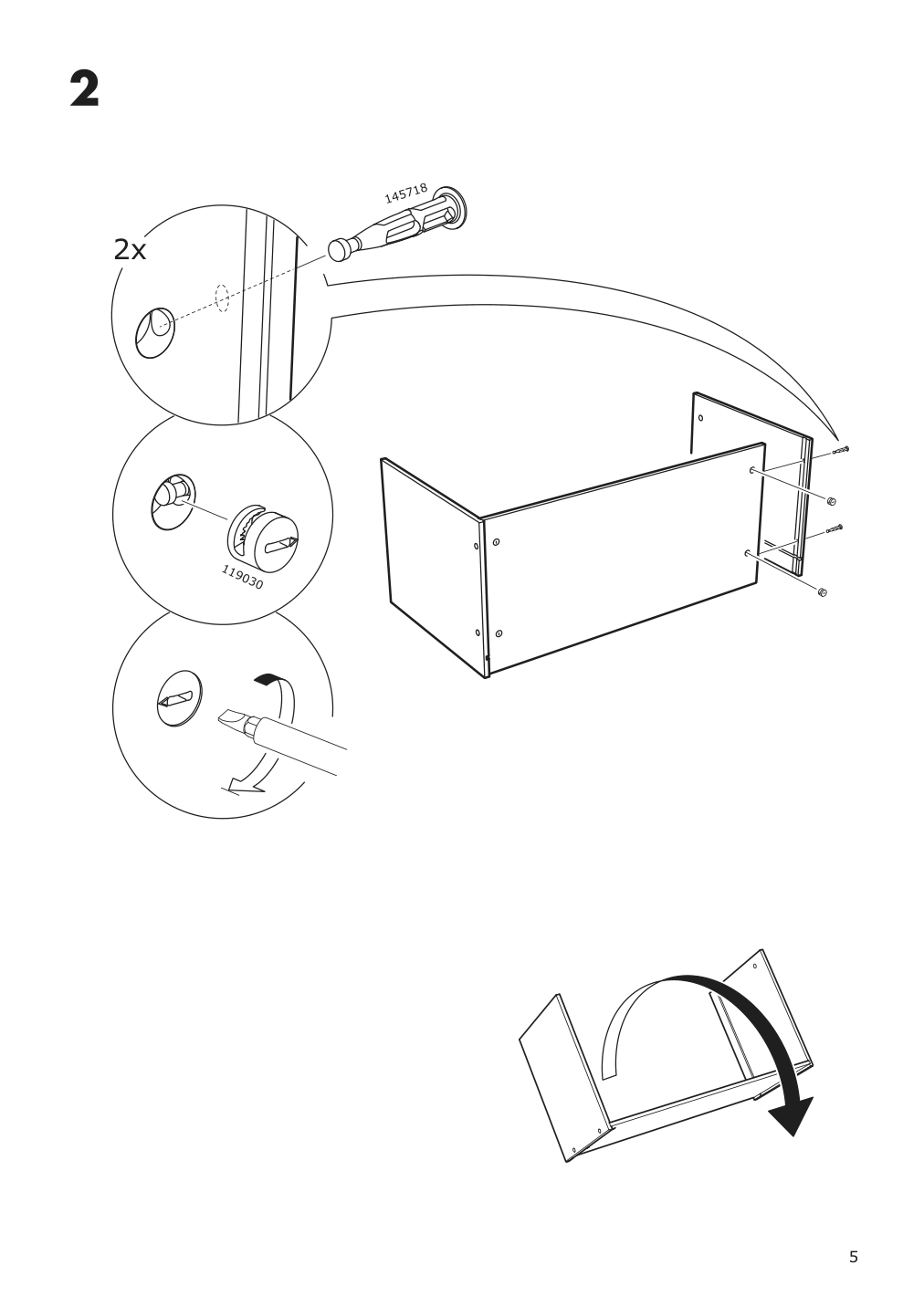 Assembly instructions for IKEA Smastad box pale pink | Page 5 - IKEA SMÅSTAD bench with toy storage 293.891.56