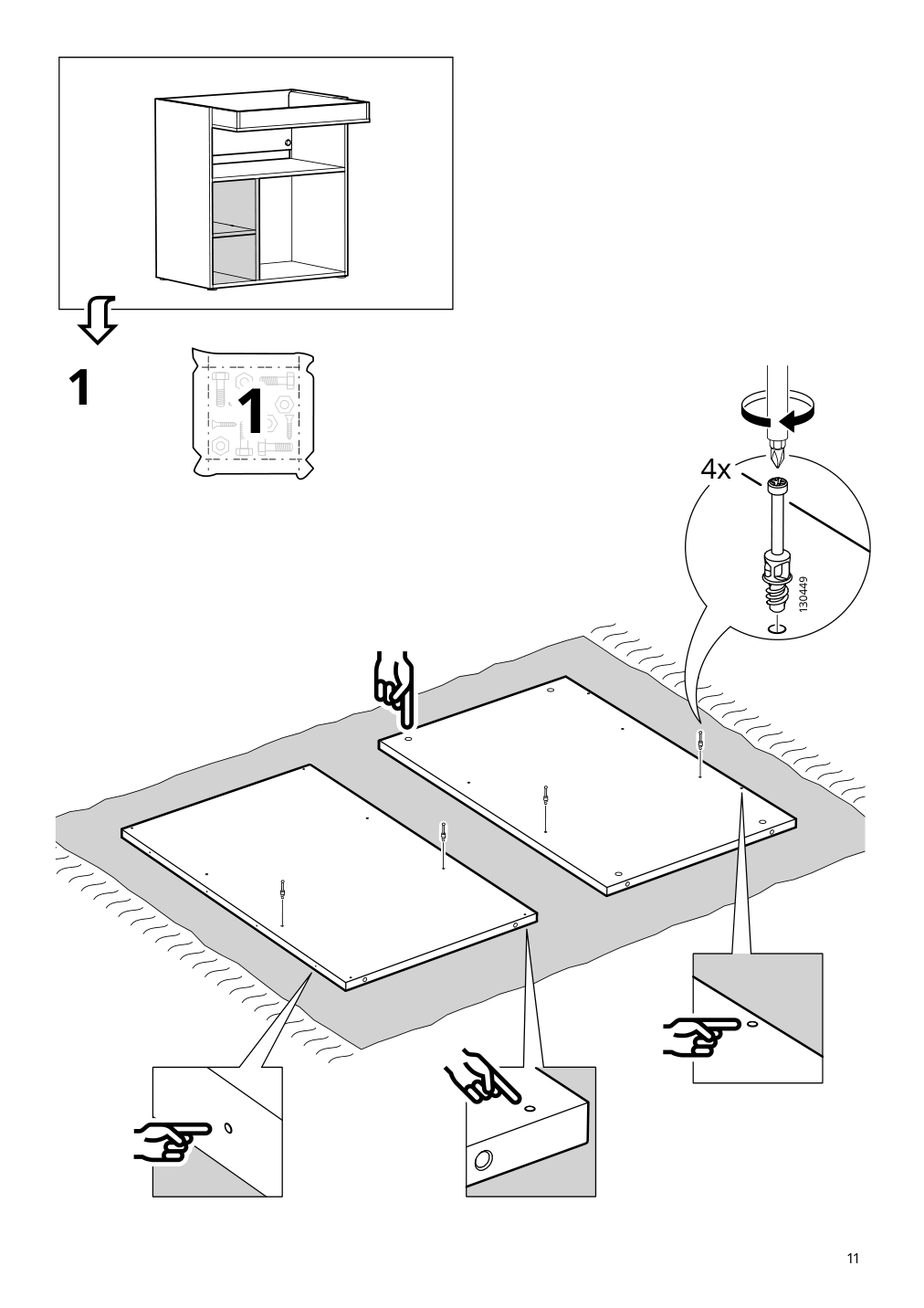 Assembly instructions for IKEA Smastad changing table desk white | Page 11 - IKEA SMÅSTAD changing table/desk 404.626.21