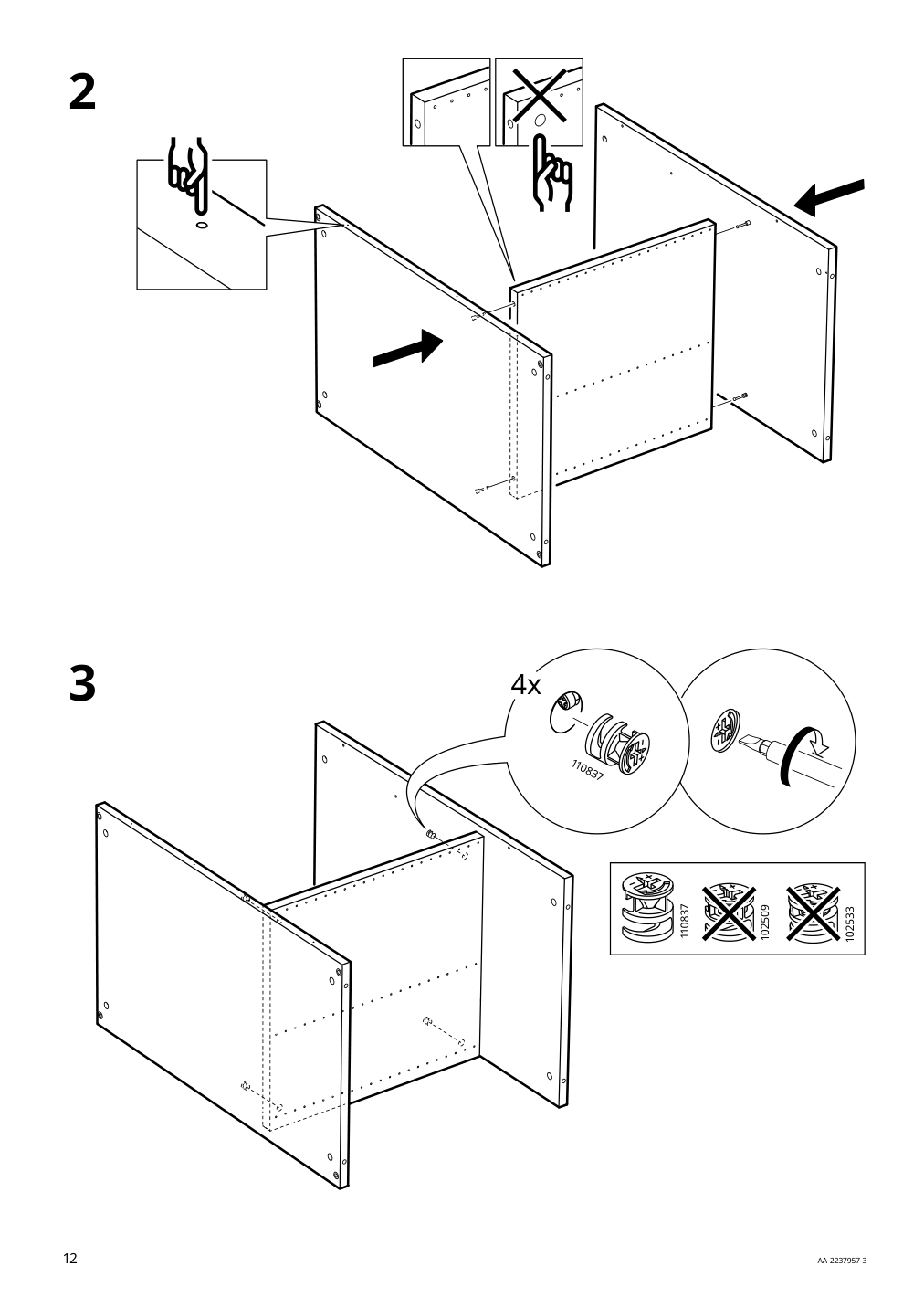 Assembly instructions for IKEA Smastad changing table desk white | Page 12 - IKEA SMÅSTAD desk 193.922.58